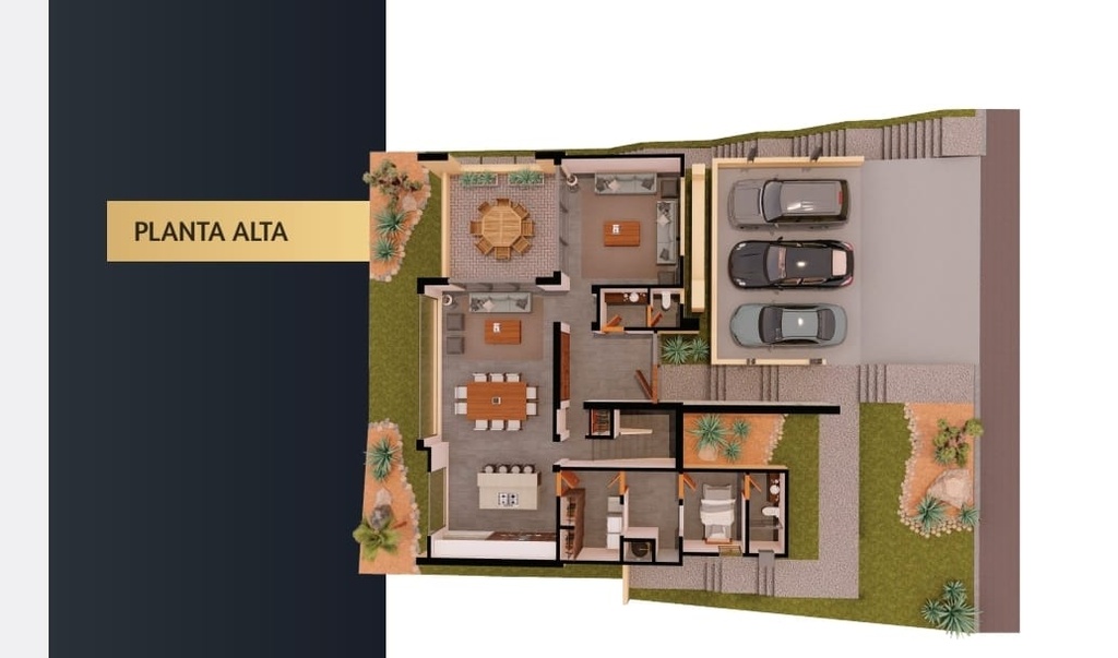 EN VENTA HERMOSA Y EXCLUSIVA RESIDENCIA DE LUJO EN TERRALTA RESIDENCIAL AND COUNTRY CLUB DE TRES PISOS COMPLETAMENTE AMUEBLADA, EQUIPADA Y DECORADA  